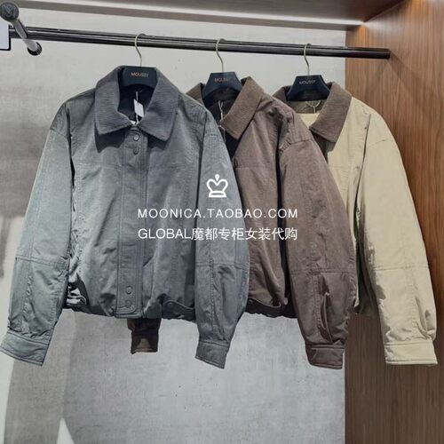 MOUSSY26秋冬翻领羽绒棉服女