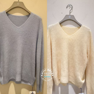 NUTS女装国内代购 25冬 纯色V领简约百搭羊毛混纺针织衫6440581A1