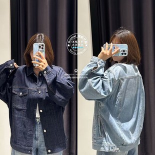 特价 MOUSSY国内代购 25秋 宽松长袖夹克牛仔衣外套010IAA11-5941