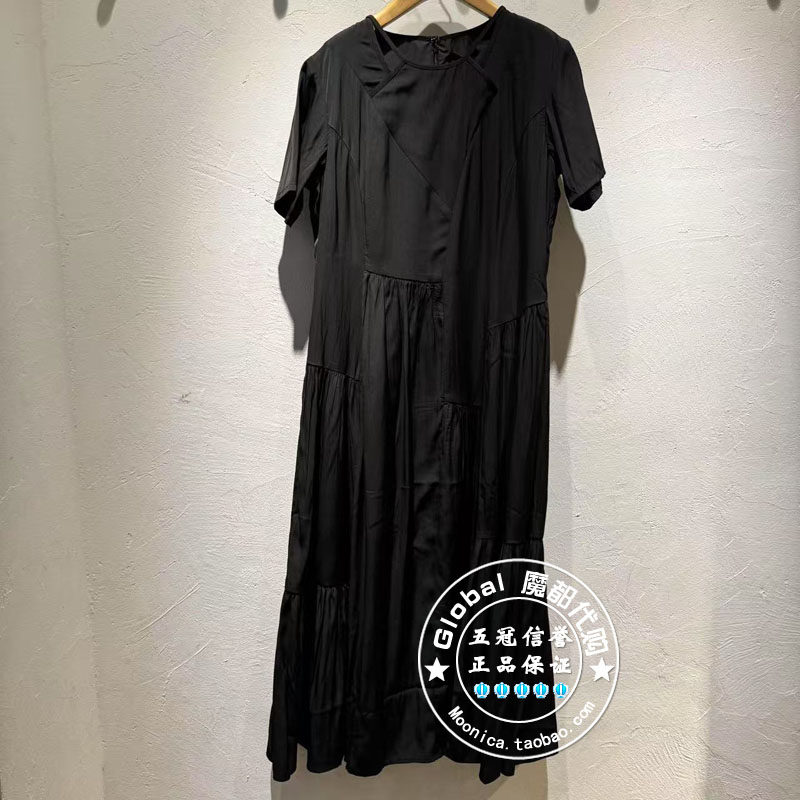 INITIAL国内代购 25夏 女圆领气质优雅连衣裙25UDNFLMXX288不退换