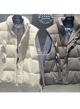 特价 MOUSSY国内代购 25秋冬 绑带设计羽绒马甲背心028IAC30-1084