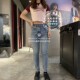 24春夏 日系复古做旧小脚牛仔裤 女 MOUSSY国内代购 010GAA12 2700