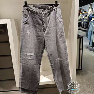 levis李维斯 A4750 25秋冬 578水洗补丁直筒牛仔裤 0047 男士 正品