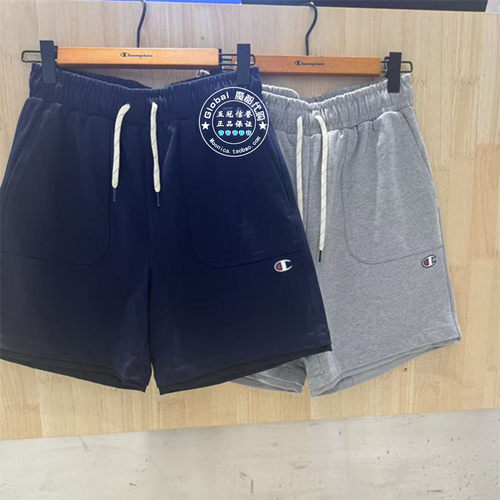 CHAMPION松紧腰抽绳休闲裤短裤男