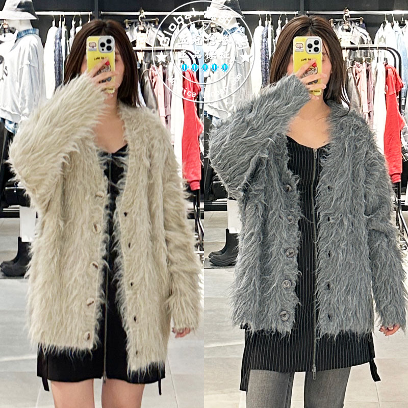 特价 SLY国内代购 24秋冬 毛茸茸宽松开衫外套女 030HAR70-1751