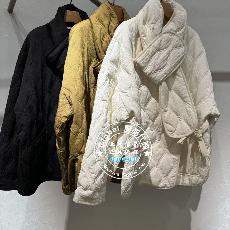 INITIAL时尚圆领围脖羽绒服