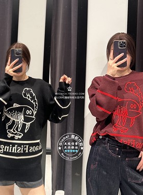 SLY国内代购 25秋冬 Chaos钓鱼俱乐部针织衫上衣女 030IA001-3841