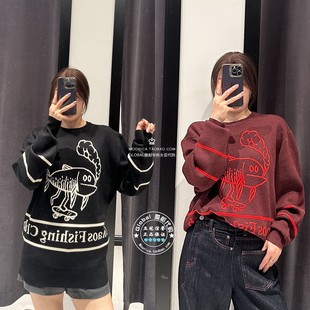 030IA001 SLY国内代购 上衣女 Chaos钓鱼俱乐部针织衫 3841 25秋冬