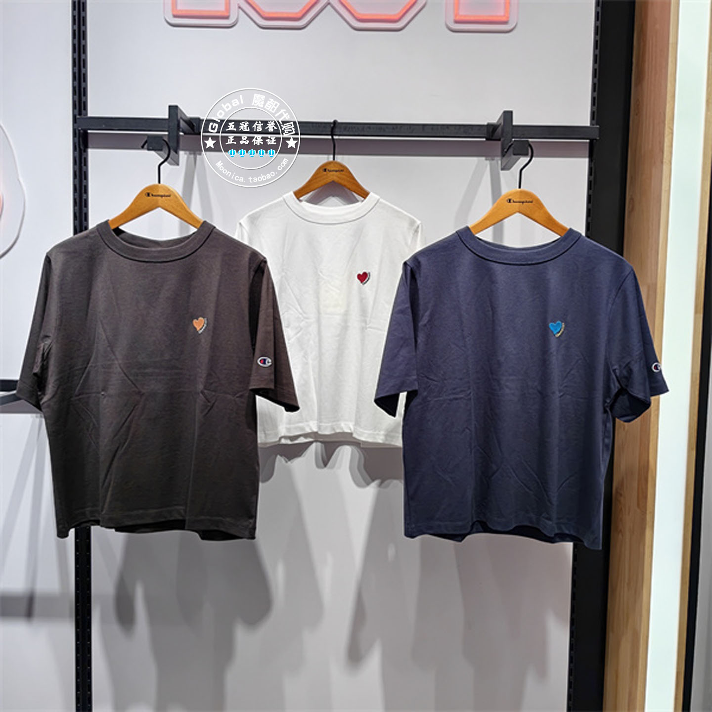 CHAMPION26秋修身短袖女T恤衫