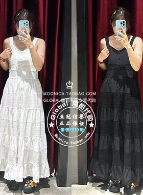 特价 MOUSSY国内代购 25夏 日系吊带优雅长款连衣裙028ISZ33-1301