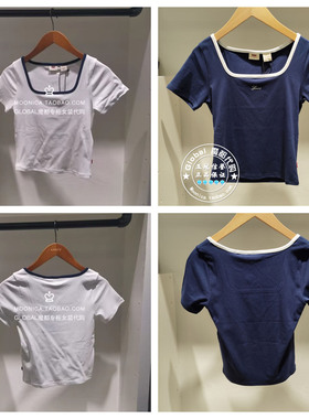 正品levis李维斯 25早秋 女士U领短袖T恤 0019T-0003/0019T-0004