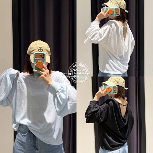 MOUSSY26早秋轻薄圆领针织T恤衫