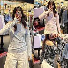 MOUSSY国内代购 25冬 潦草小狗合作款长袖T恤衫上衣028IAA01-1009