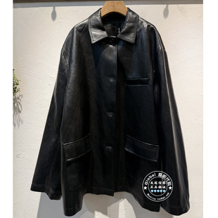 INITIAL国内代购 26春 女翻领时尚皮革外套26SJKFMCVV905不退换