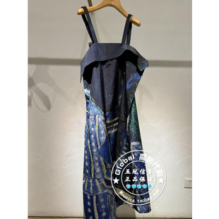 INITIAL国内代购 25春 女印花时尚吊带连衣裙25SDNFMCXX080不退换