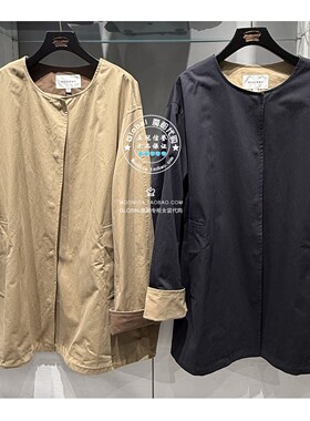 特价 MOUSSY国内代购 25秋冬 日系休闲宽松风衣外套028IAC30-1075