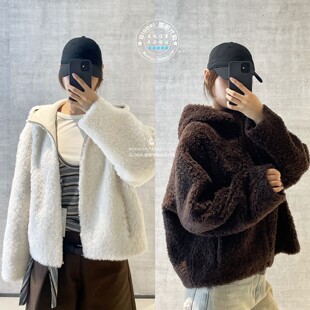MOUSSY国内代购 26秋冬 立领毛绒绒夹克棉服外套女 028JAA30-1513