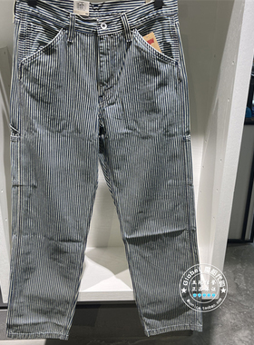 正品levis李维斯 25秋冬 时尚竖条纹宽松直筒牛仔裤男 55849-0058