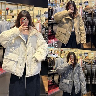 028IAA30 日系宽松立领羽绒服外套女 1046 25秋冬 MOUSSY国内代购