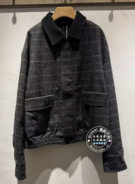 INITIAL国内代购 25冬 女翻领格纹百搭外套25WJKFMCVV862不退换