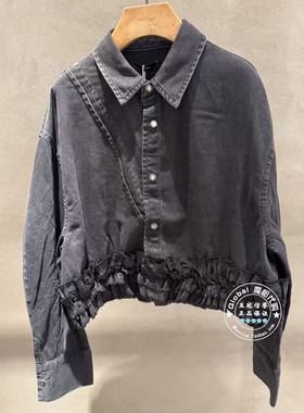 INITIAL国内代购 26春 女翻领时尚牛仔外套26SITFMCDM085不退换