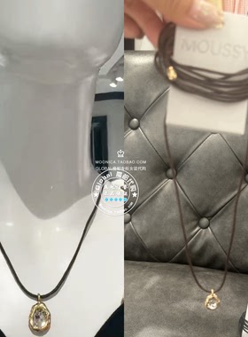 MOUSSY日系复古叠戴项链饰品女