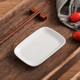 陶瓷5寸凉菜碟盘寿司小盘长方圆角平板碟盘商用酒店瓷小吃盘KTV盘