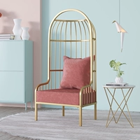 Арбузно-красный (с подушкой) бархатное одноместное сиденье