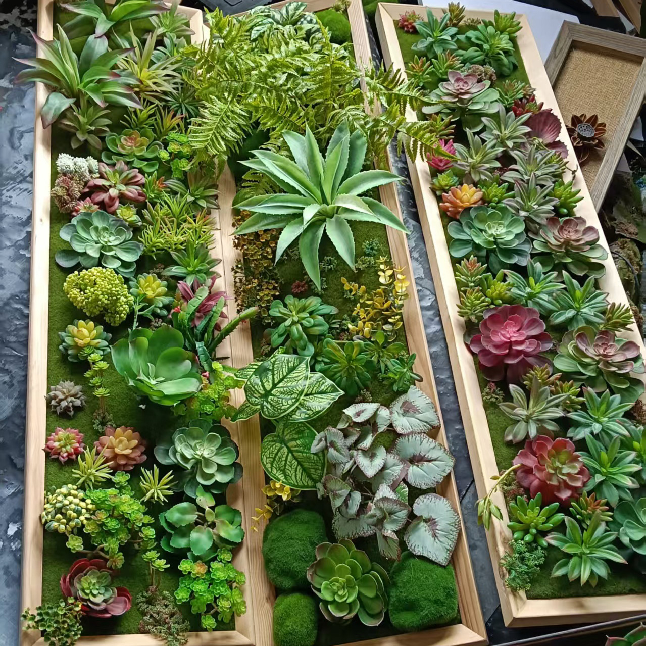 仿真立体植物墙面装饰