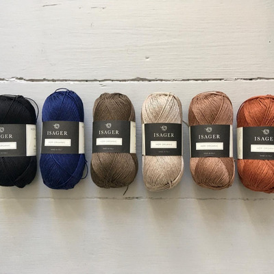 Isager有机亚麻线柔软春夏手编