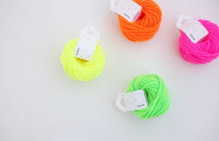 横田iroiro 饰线刺绣线diy线材 Neon小粗卷线荧光Daruma日本进口装