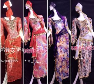 鸿舞衣肚皮舞舞蹈服装 肚皮舞袍子 演出服务舞台服装