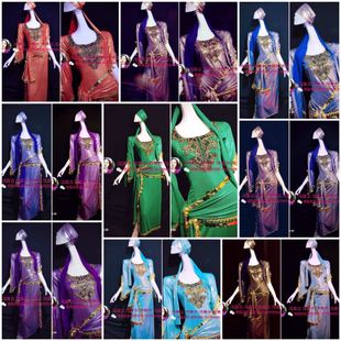 鸿舞衣肚皮舞袍子三件套