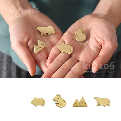 U-Pick Original Life Snow Mountain Series Brass Metal Brooch милая литературная пара пары аксессуаров