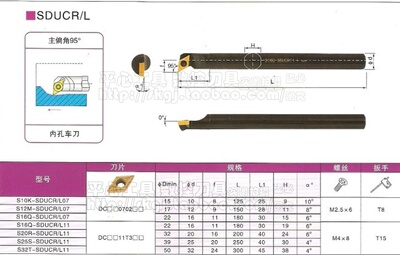 皇冠信誉/刀杆特价/螺钉式数控内孔车刀/搪刀S16Q-SDUCL11 16刀杆