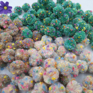 包邮 2公分菊花线圆球满天星毛绒球球diy手工服装 辅料饰品配件20个