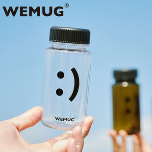 wemug水杯迷你笑脸随手杯耐高温户外便携男女咖啡冷萃外带小杯子