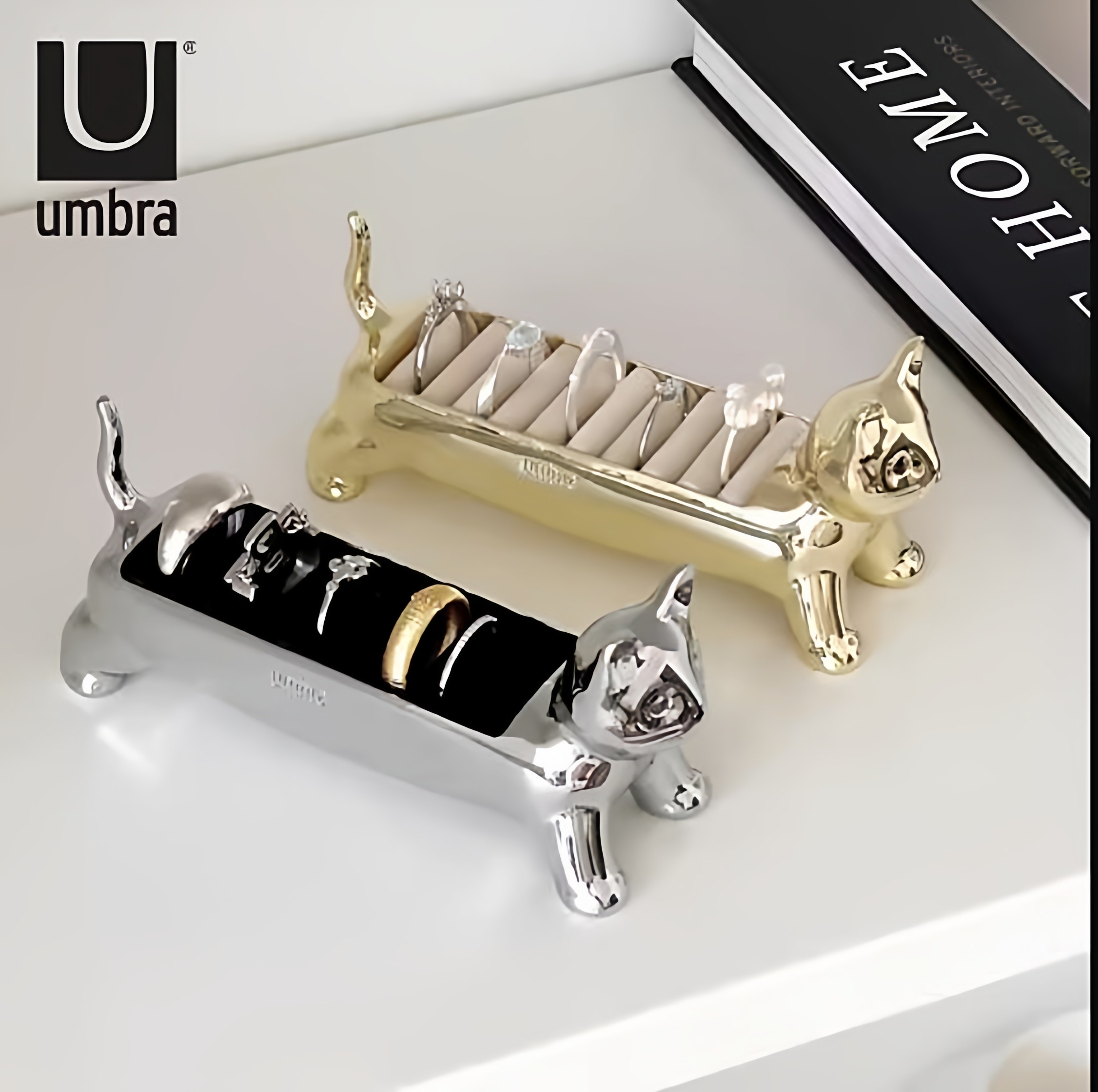 Umbra腊肠狗创意可爱首饰架图片