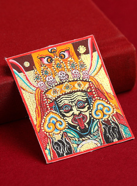 手绘描金画心轧机拉姆唐