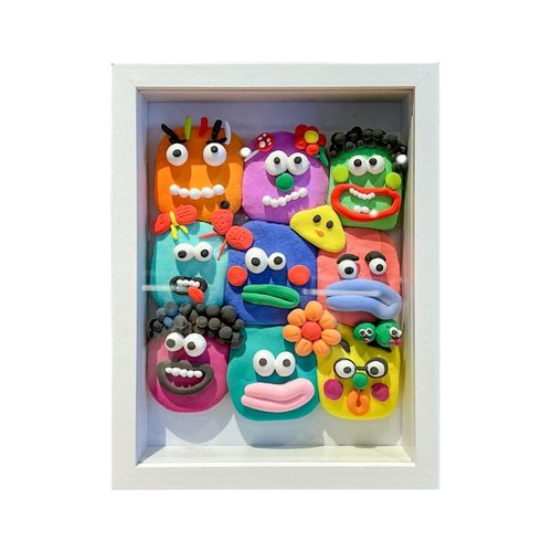 粘土手工diy戳戳画创意材