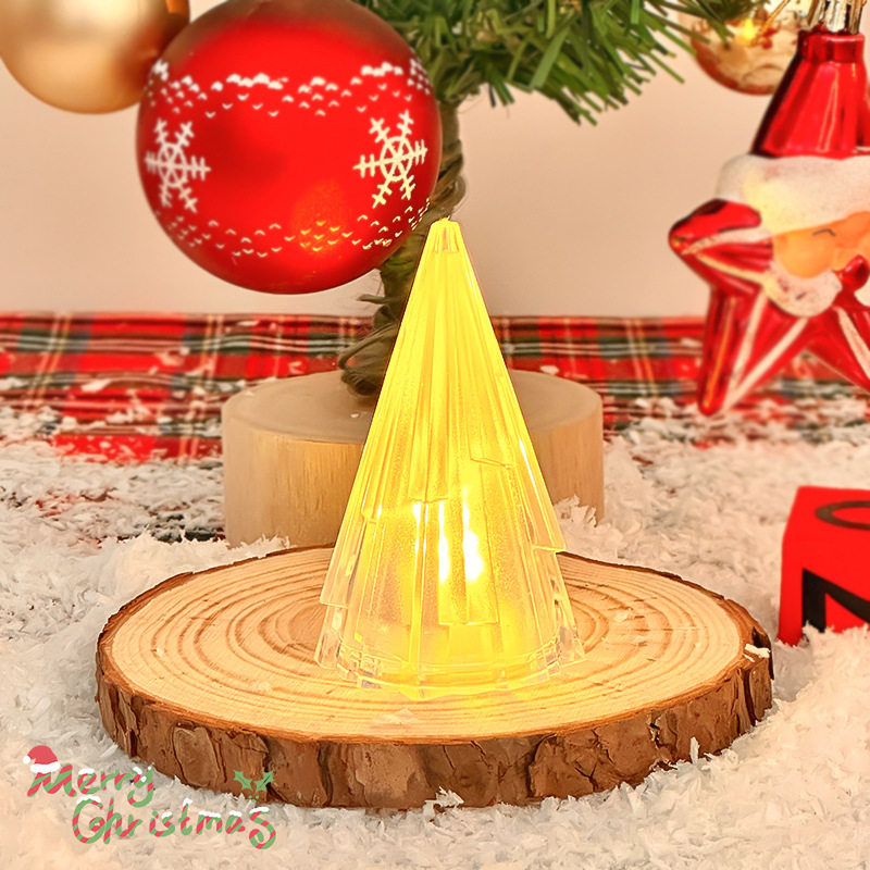 圣诞节迷你树小夜灯创意