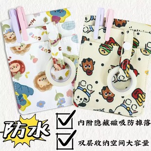 可爱卡通护士笔袋翻盖大容量插口袋笔袋双层加厚多功能帆布笔袋夹