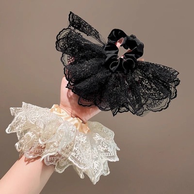 韩系蕾丝发圈女高级感洋