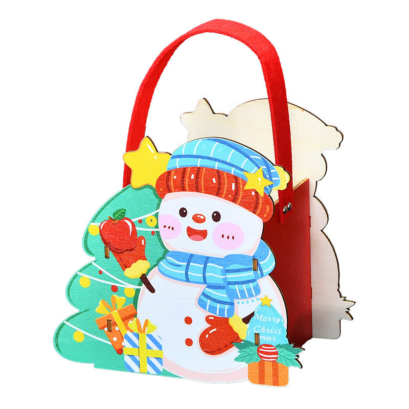 圣诞节礼品袋儿童平安夜苹果包装礼盒平安果手提幼儿园小礼物圣诞