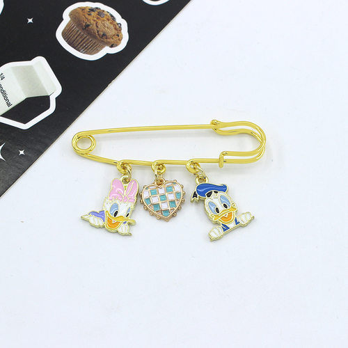 卡通米妮唐老鸭胸针米奇卡通别针徽章胸章学生衣服包包配饰礼品