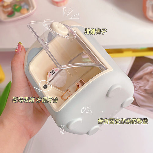 可爱小猪多格笔筒学生办