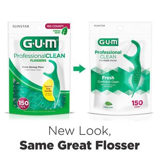 美国进口 牙签薄荷味150支 包 送牙线盒 GUM拜得乐牙线棒牙线细线