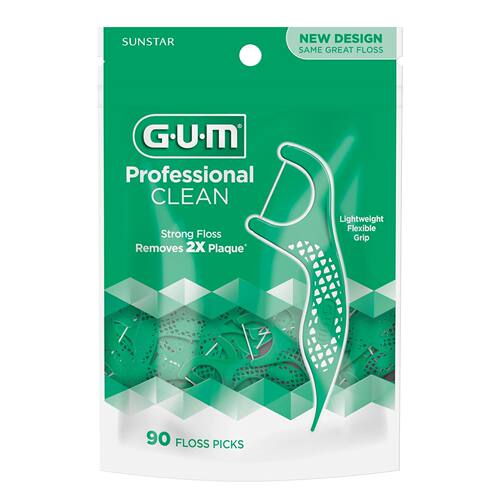 现货进口gum拜得乐90支牙线棒