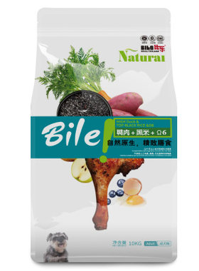 比乐狗粮全营养通用鸭肉10kg成犬