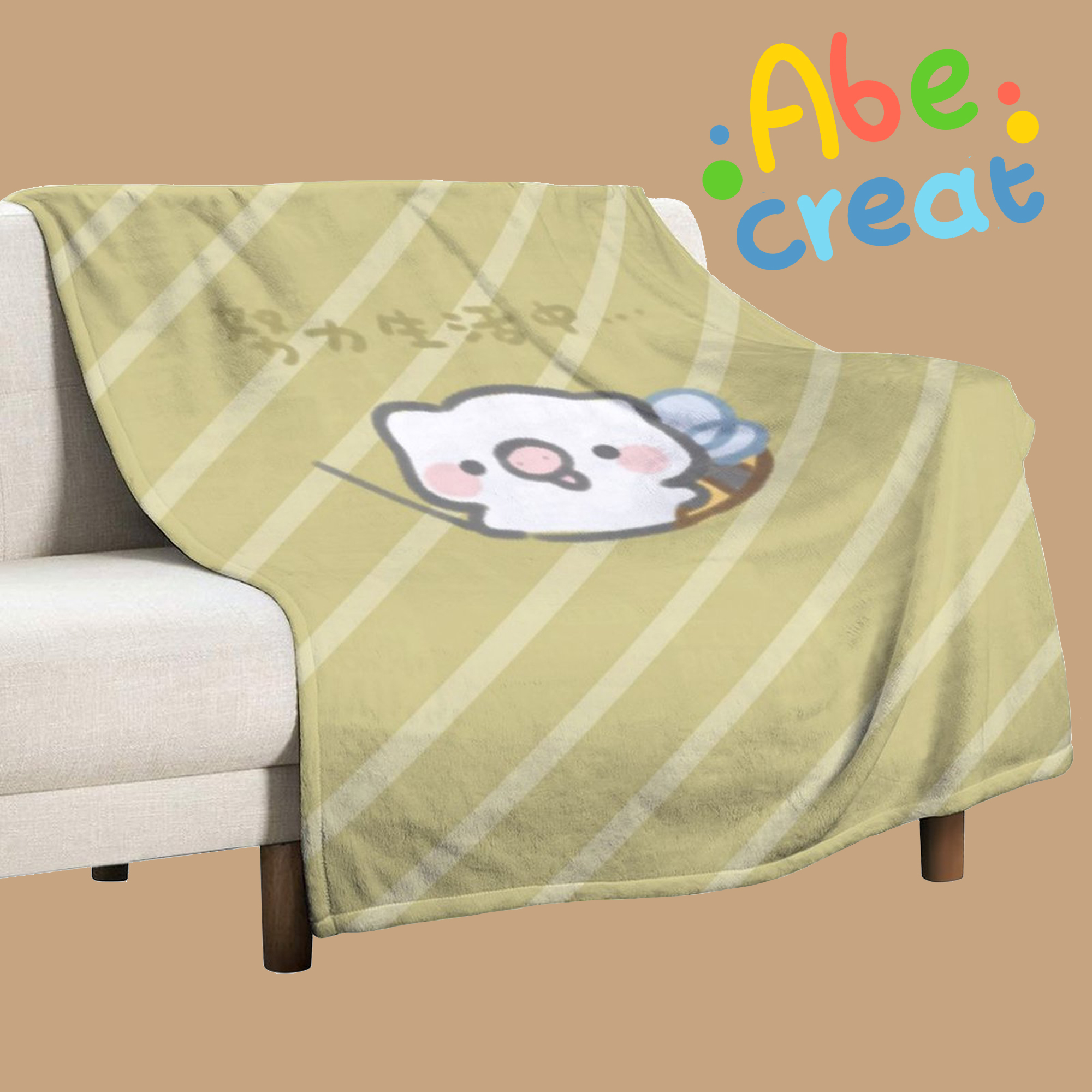 可爱联盟嘟嘟努力生活毛毯必易